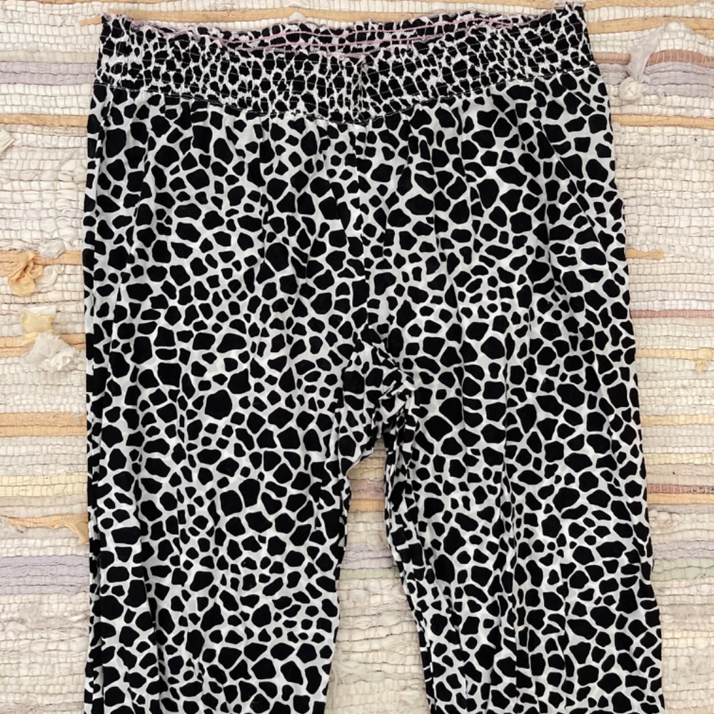 Victoria’s Secret Cow Print Smocked Pull On Pajama Pants / Bottoms - Picture 4 of 6